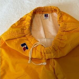 Russell vintage yellow/gold 80’s windbreaker pants size S